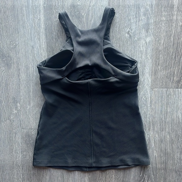 Athleta High Neck Ribbed Top ✧ Black ✧ Size S - Picture 2 of 4